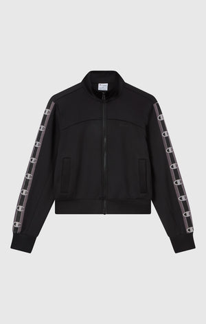 Women’s Full Zip Tape Logo Interlock Sweatshirt
