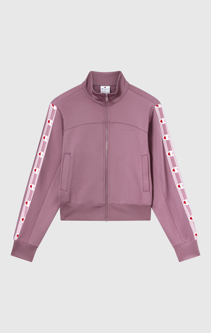 Women’s Full Zip Tape Logo Interlock Sweatshirt