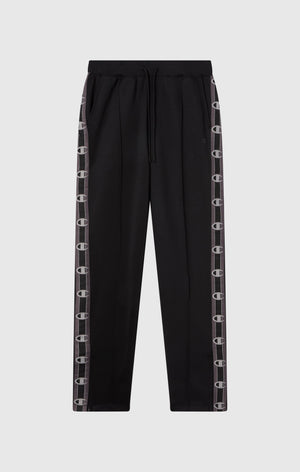 Damen Interlock Hose mit geradem Bein und Tape Logo