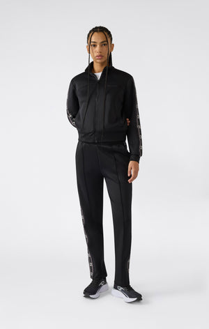 Damen Interlock Hose mit geradem Bein und Tape Logo