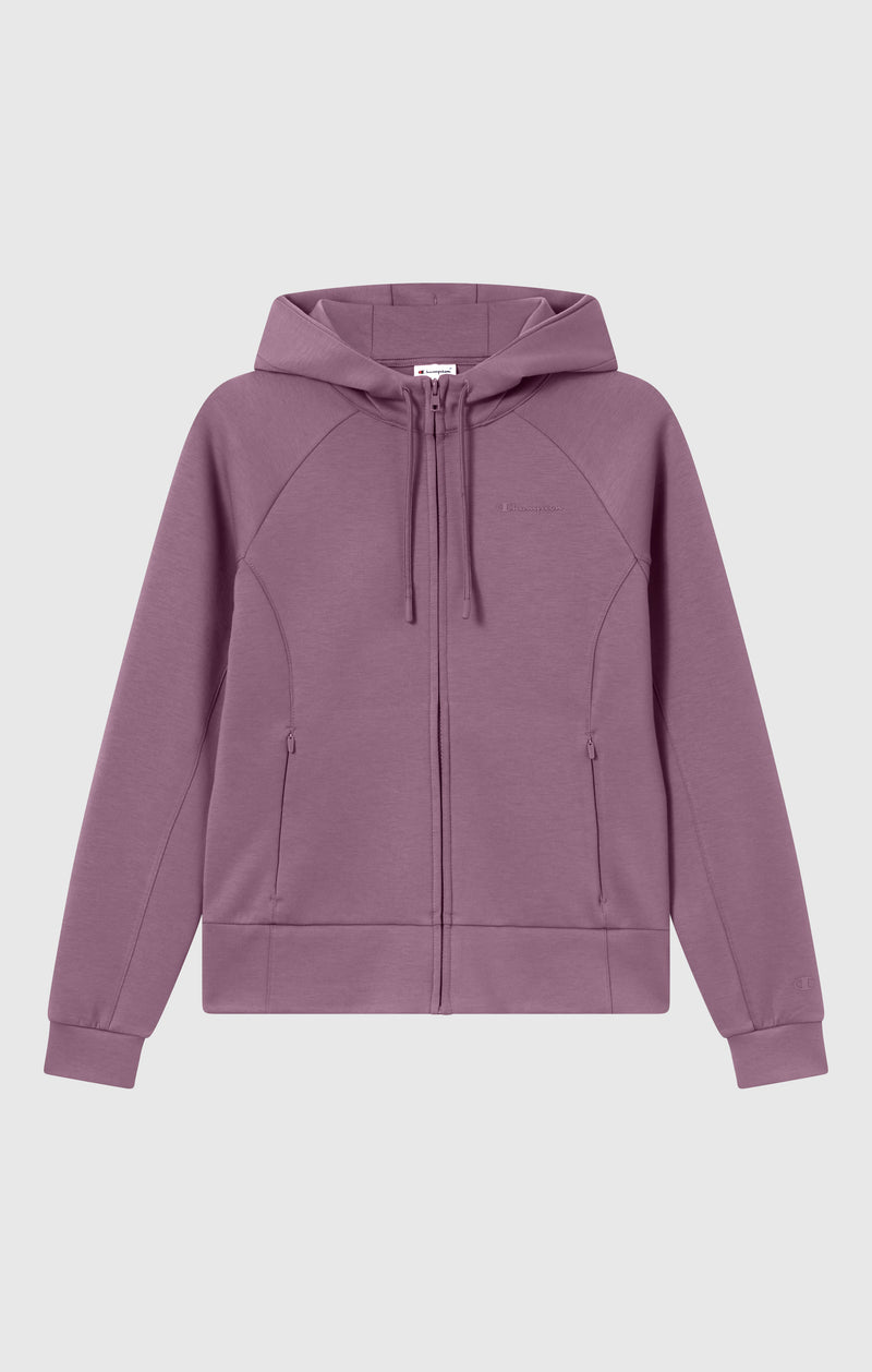Sudadera con Capucha de Interlock y Cremallera Completa para Mujer