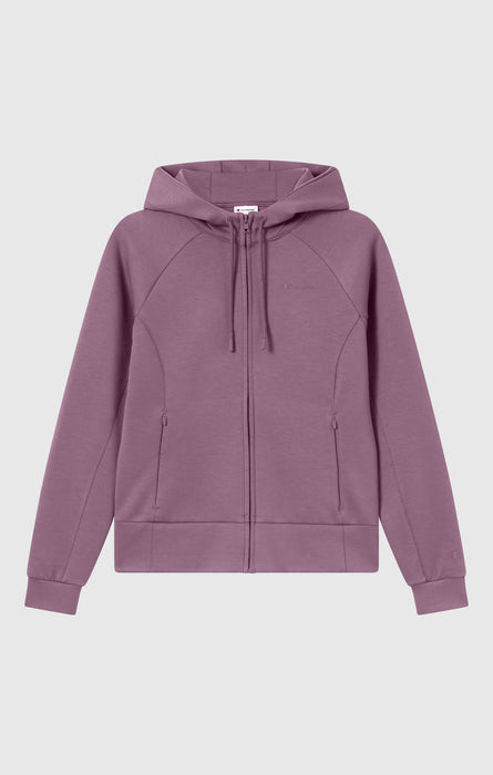 Sudadera con Capucha de Interlock y Cremallera Completa para Mujer