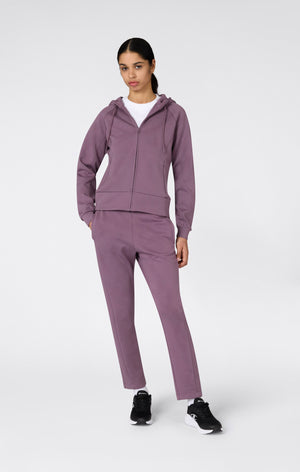 Sudadera con Capucha de Interlock y Cremallera Completa para Mujer