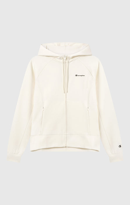 Damen Interlock Hoodie mit durchgehendem Reißverschluss