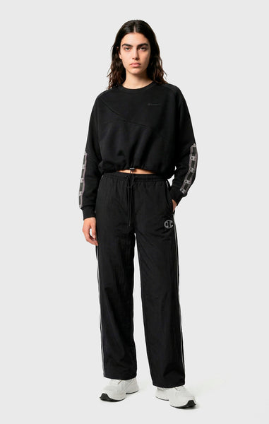 Women’s Cropped Interlock Crewneck Sweatshirt with Tape Logo