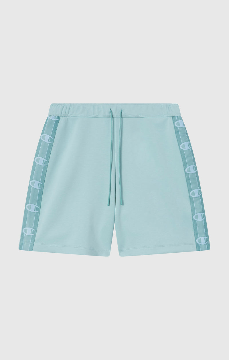 Short en Interlock avec Bande Logo pour Femme