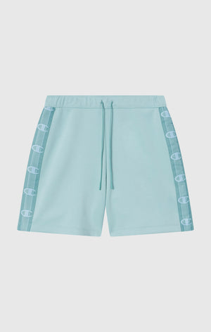 Short en Interlock avec Bande Logo pour Femme