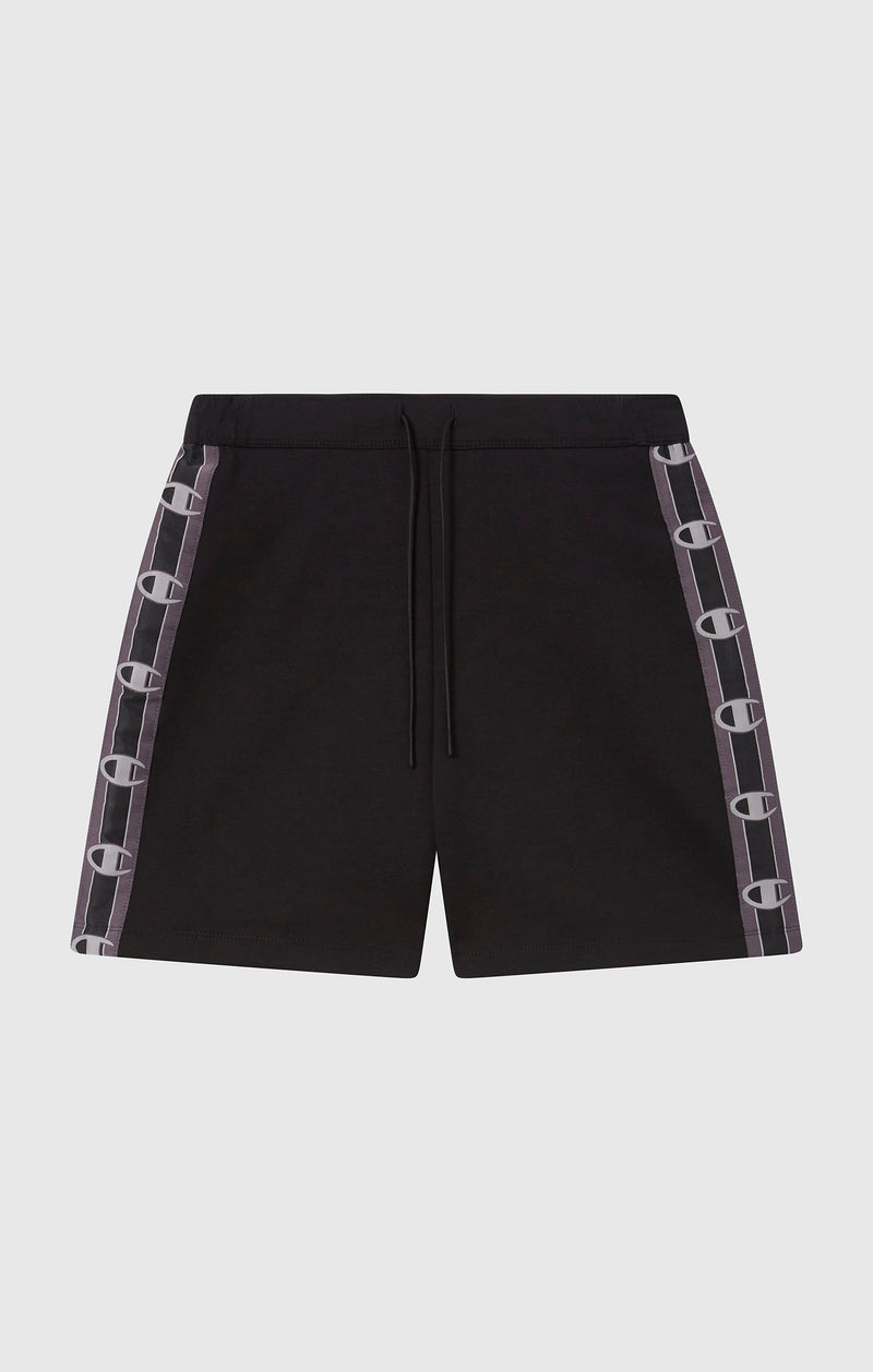Short en Interlock avec Bande Logo pour Femme