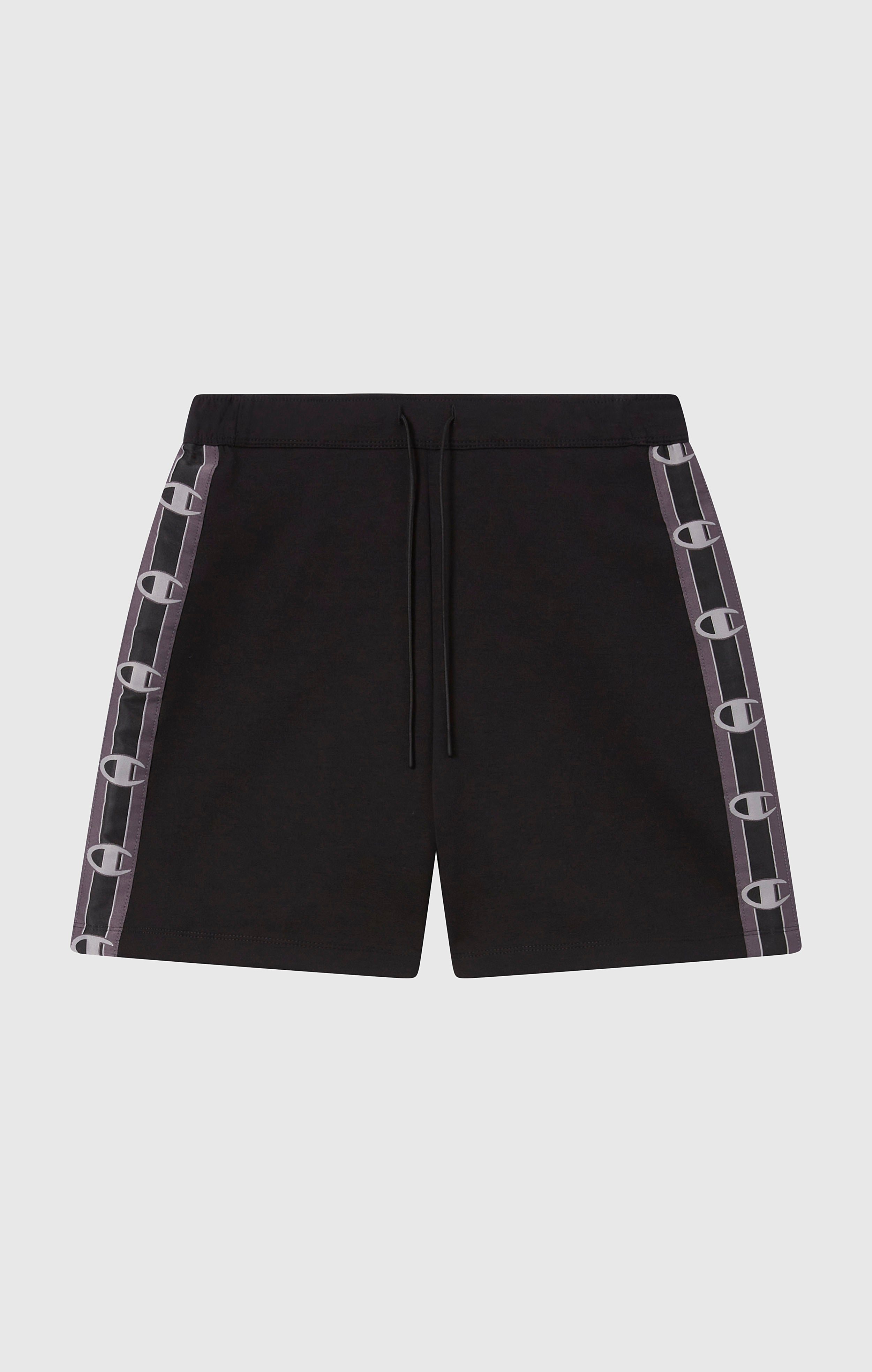 Short en Interlock avec Bande Logo pour Femme