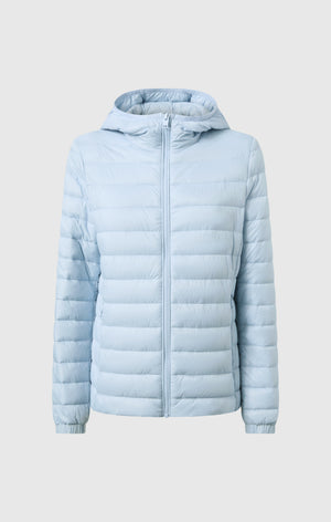 Gepolsterte Damenjacke mit Kapuze