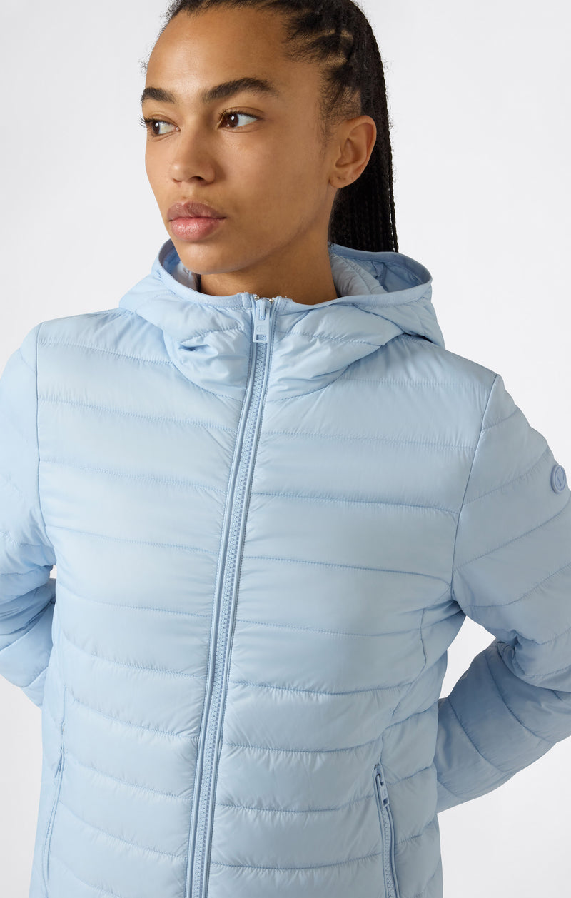 Gepolsterte Damenjacke mit Kapuze