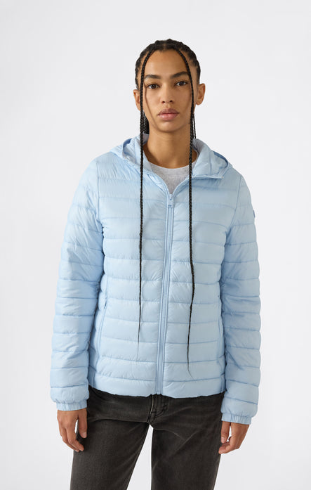 Veste matelassée à capuche pour femme