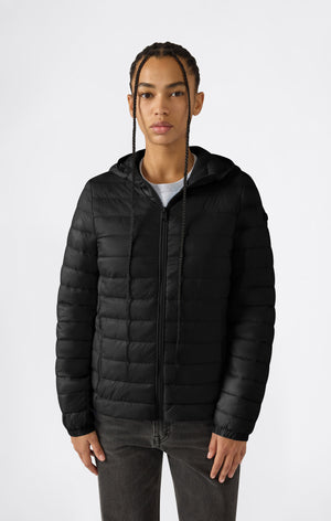 Gepolsterte Damenjacke mit Kapuze