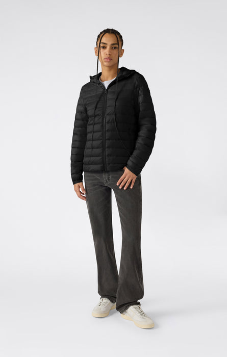 Gepolsterte Damenjacke mit Kapuze