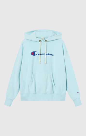 Sweat à capuche léger Reverse Weave avec logo brodé pour femme