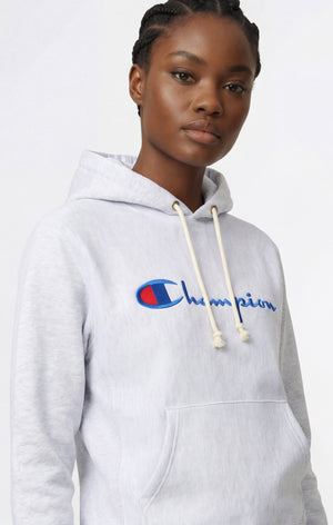 Sweat à capuche léger Reverse Weave avec logo brodé pour femme