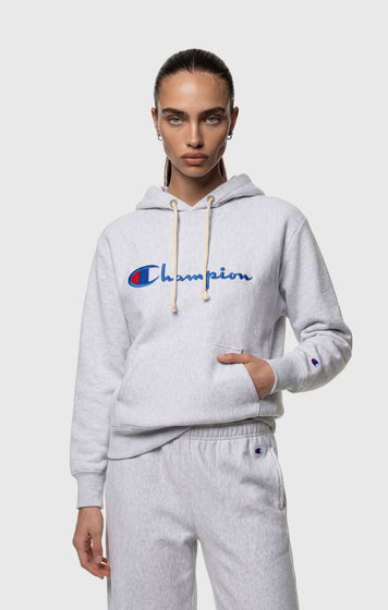 Sweat à capuche léger Reverse Weave avec logo brodé pour femme