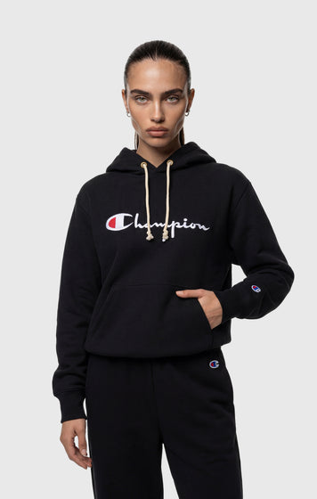 Sweat à capuche léger Reverse Weave avec logo brodé pour femme