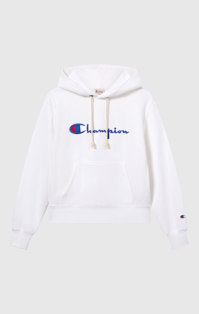 Sweat à capuche léger Reverse Weave avec logo brodé pour femme