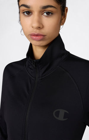 Women's Slim Fit Full-Zip Stretch Poly Hoodie