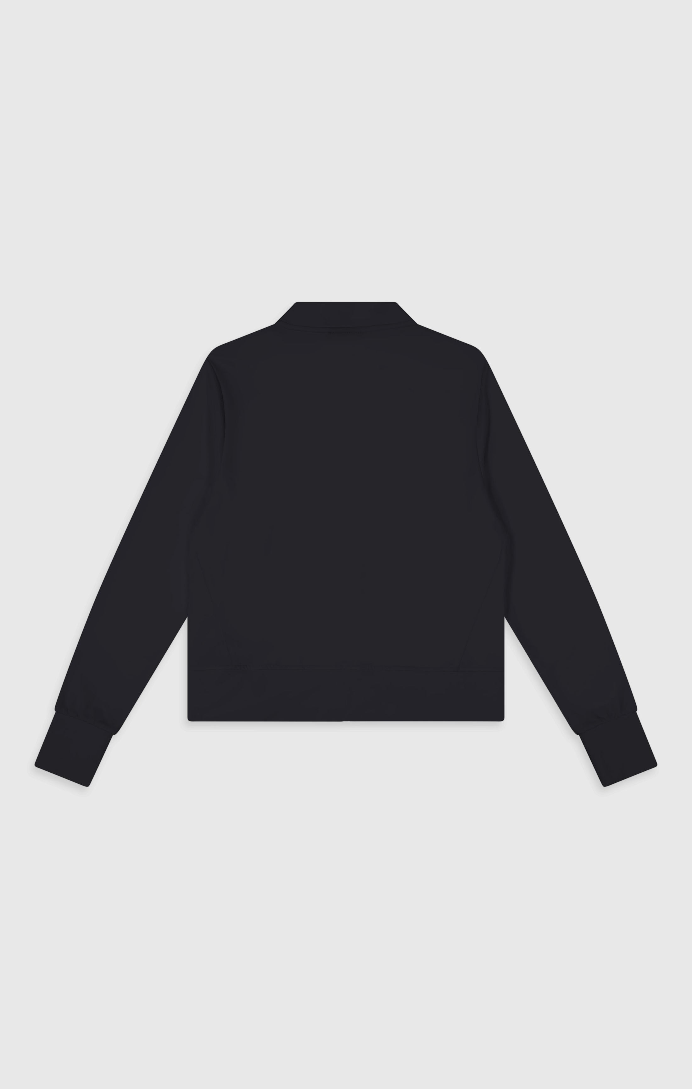 Damen Slim Fit Stretch-Poly Kapuzenjacke mit durchgehendem Reißverschluss