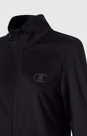 Women's Slim Fit Full-Zip Stretch Poly Hoodie