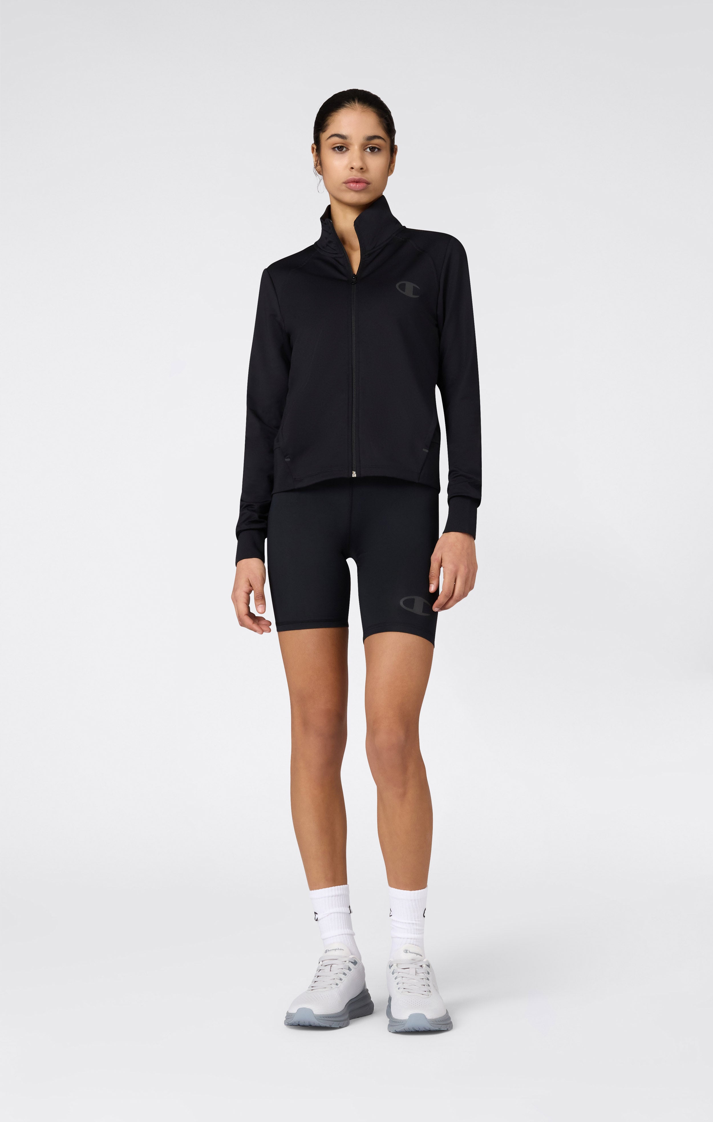 Women's Slim Fit Full-Zip Stretch Poly Hoodie