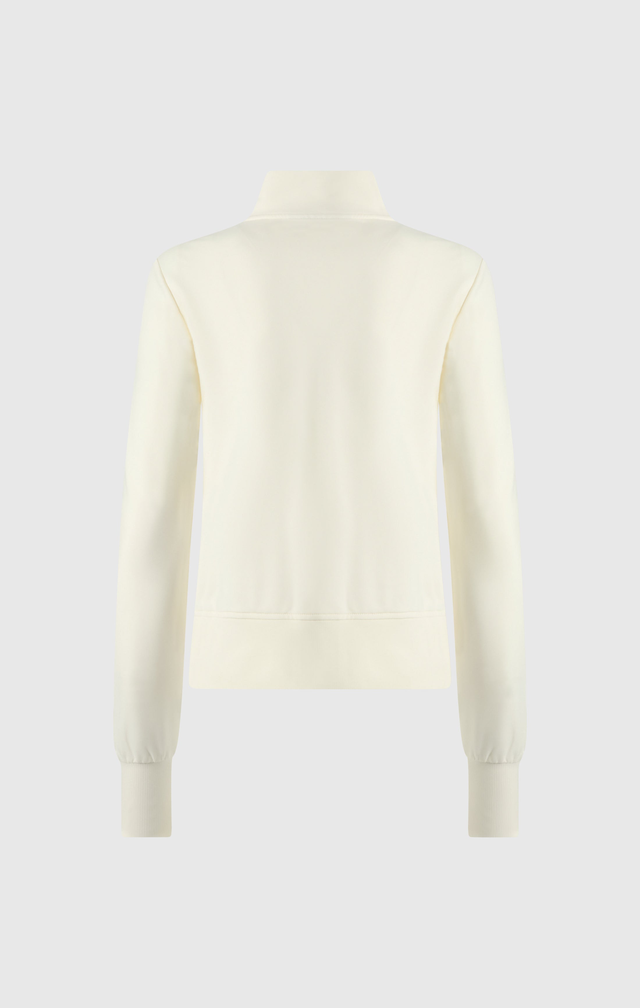 Damen Slim Fit Stretch-Poly Kapuzenjacke mit durchgehendem Reißverschluss