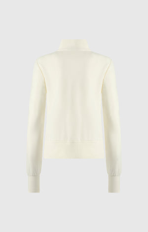 Damen Slim Fit Stretch-Poly Kapuzenjacke mit durchgehendem Reißverschluss