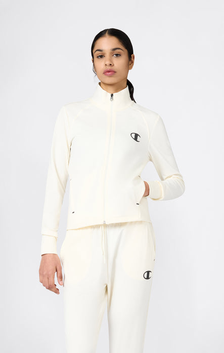 Felpa con Zip Intera Stretch Poly Slim Fit Donna