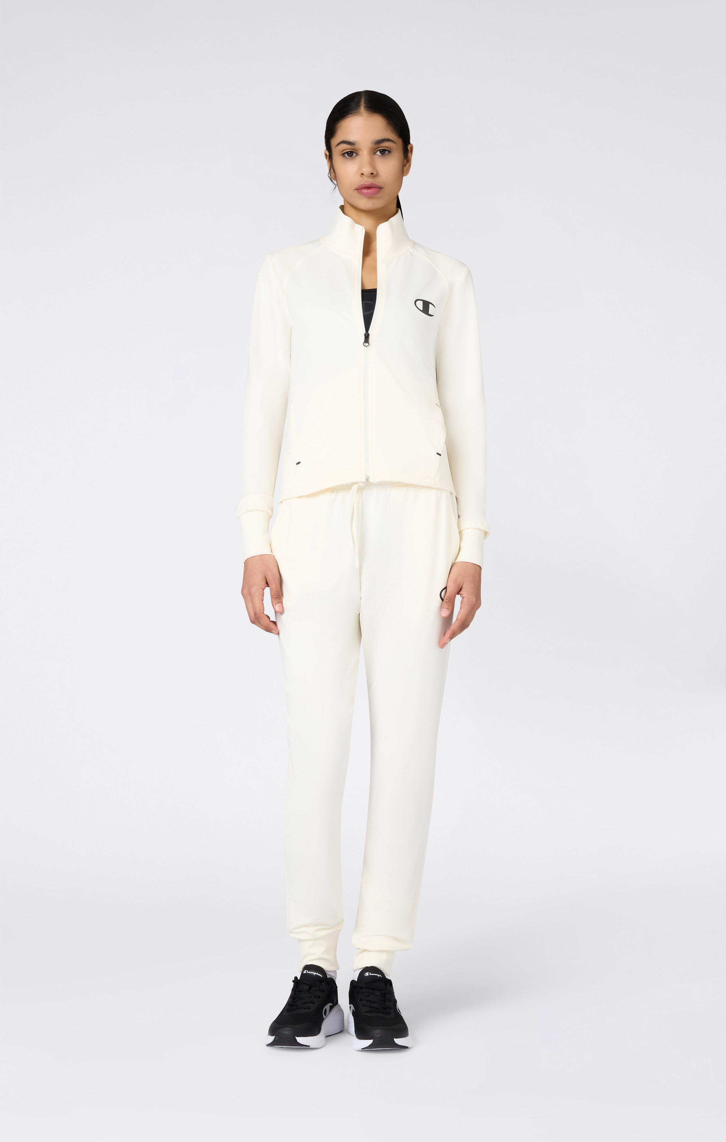 Felpa con Zip Intera Stretch Poly Slim Fit Donna