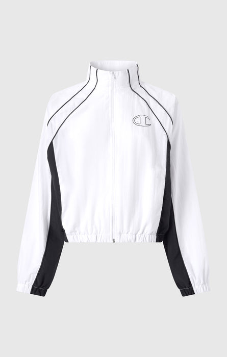 Women’s Woven Nylon Full-Zip Track Top Loose Fit