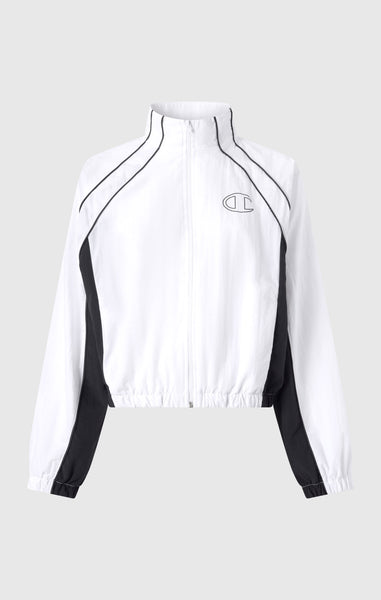 Women’s Woven Nylon Full-Zip Track Top Loose Fit