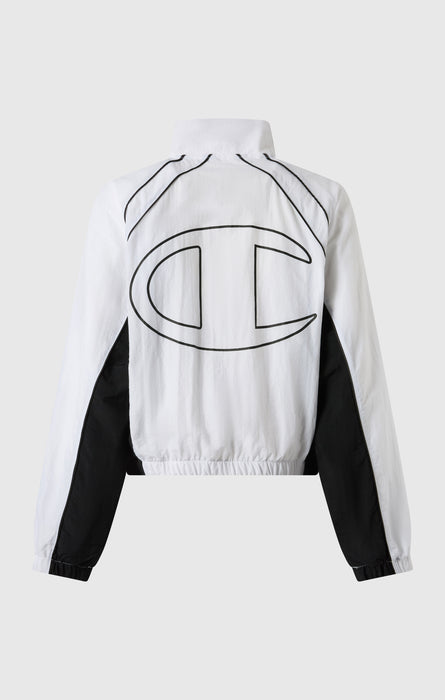 Women's Loose Fit Full-Zip Woven Nylon Hoodie