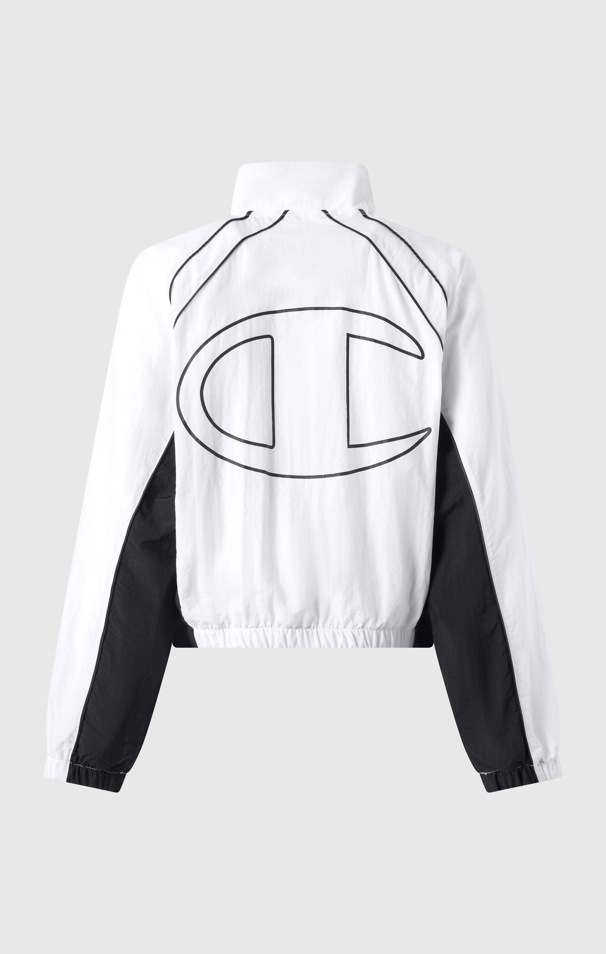 Women’s Woven Nylon Full-Zip Track Top Loose Fit