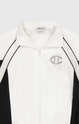 Women's Loose Fit Full-Zip Woven Nylon Hoodie