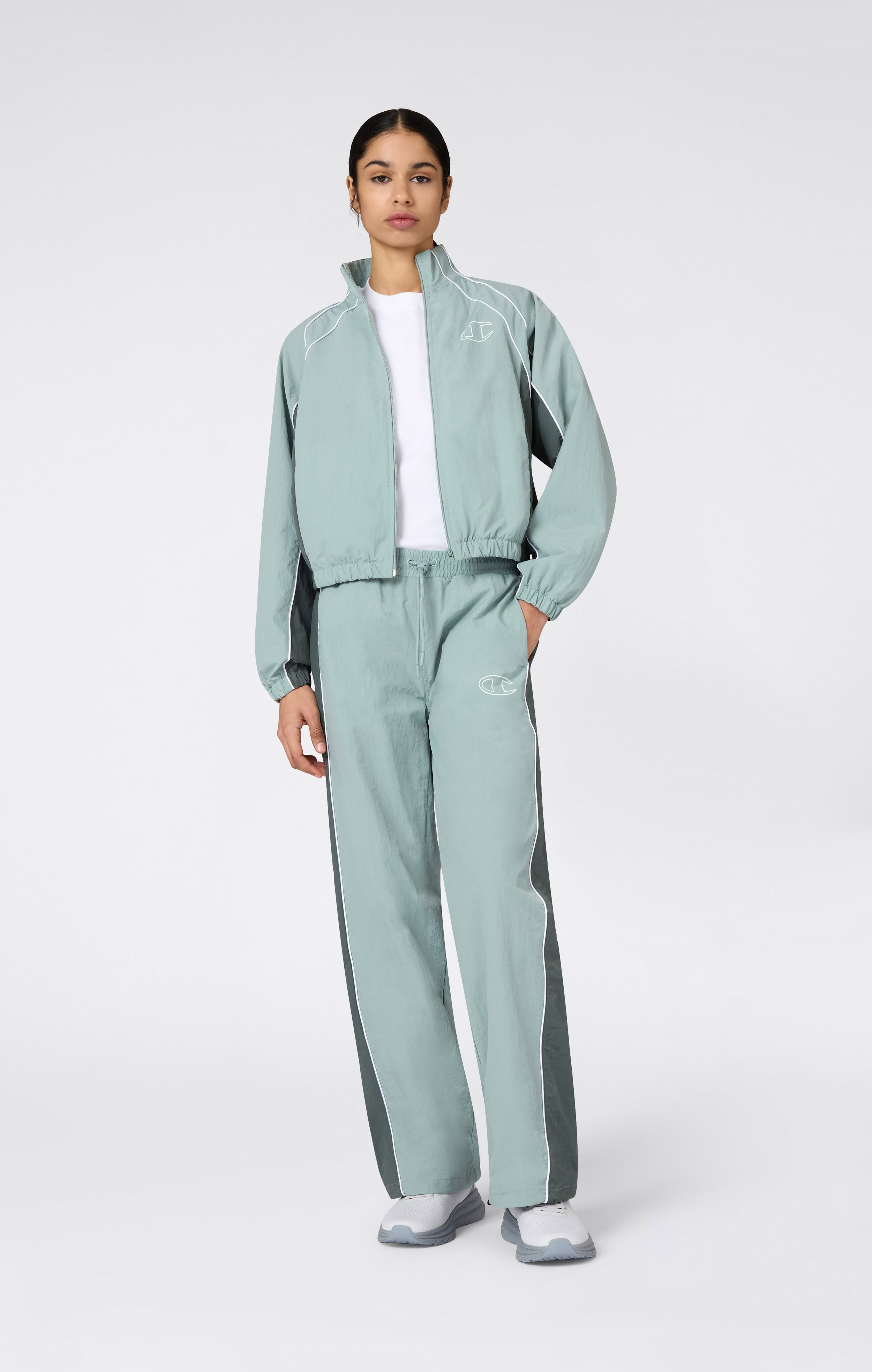 Pantaloni Woven Nylon Loose Fit Donna