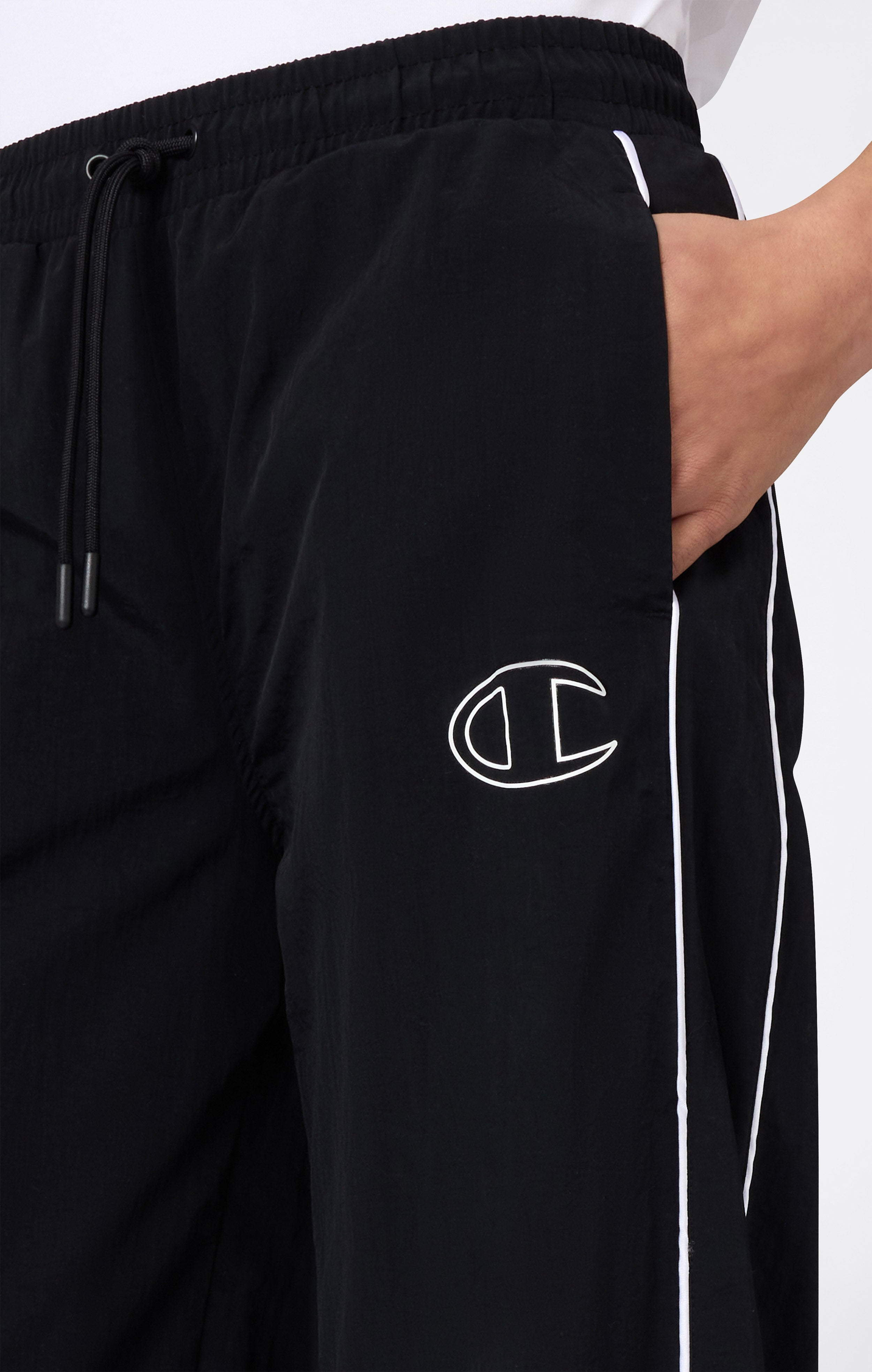 Women's Loose Fit Woven Nylon Pants