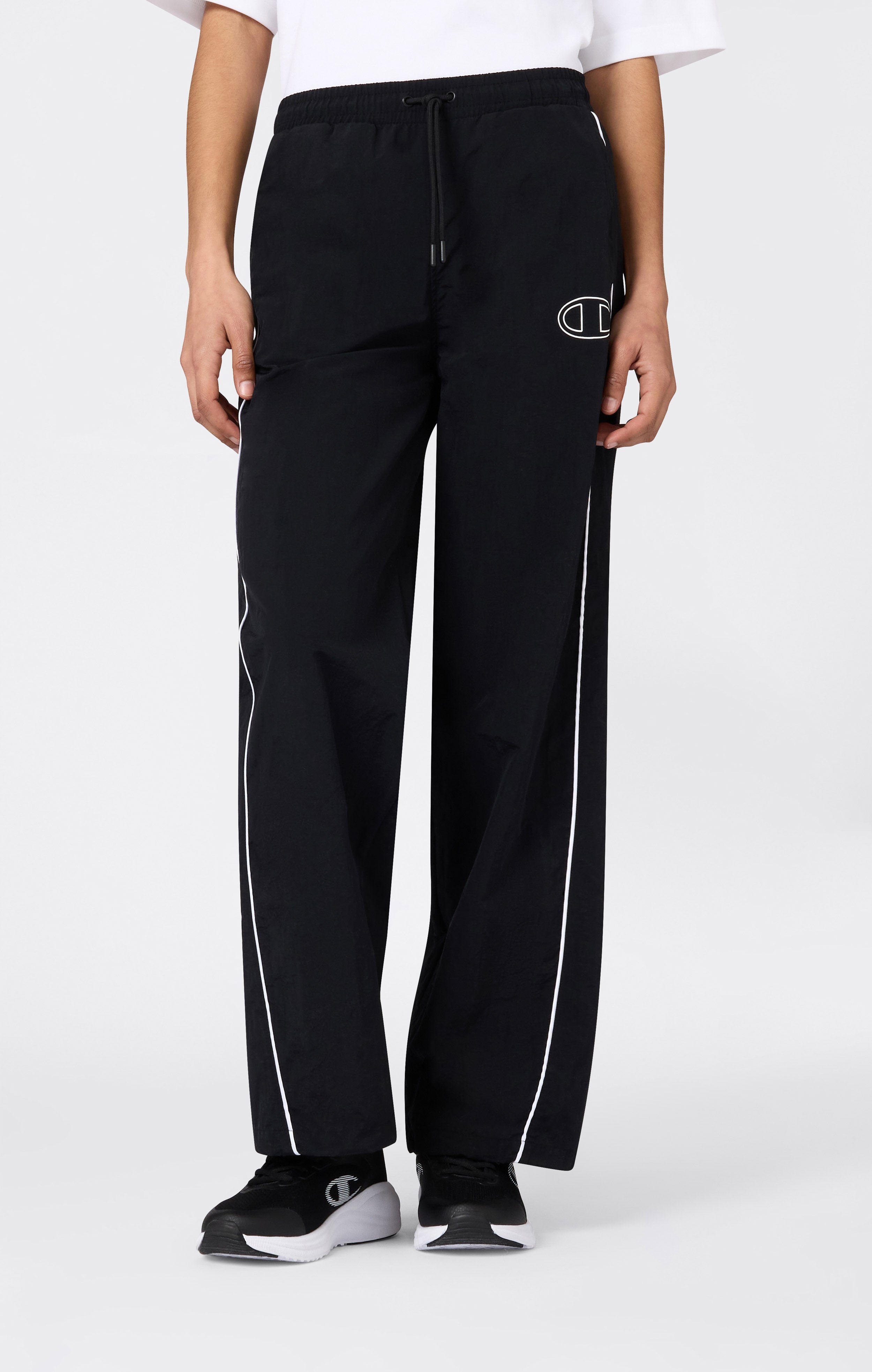 Women's Loose Fit Woven Nylon Pants