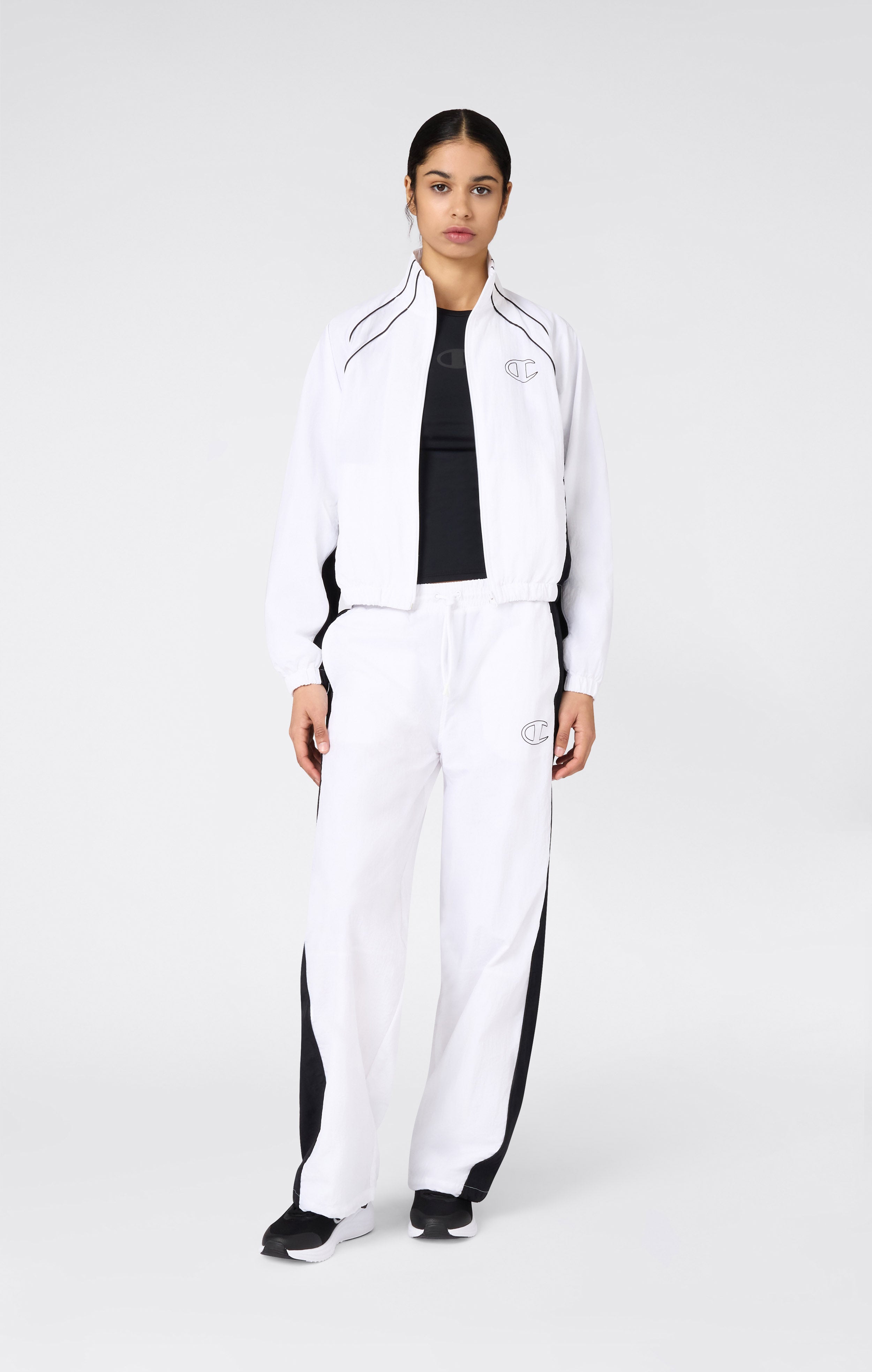 Pantaloni Woven Nylon Loose Fit Donna