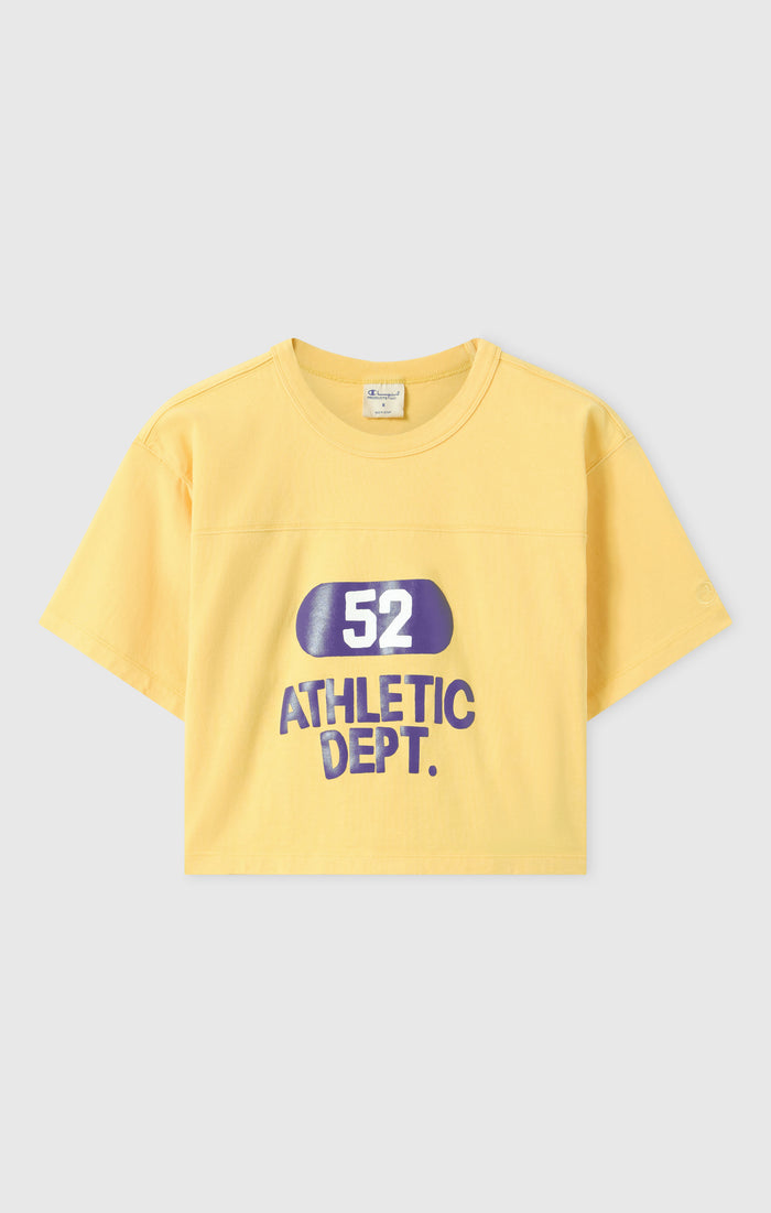 T-Shirt Crop Girocollo in Jersey da Donna Time Capsule