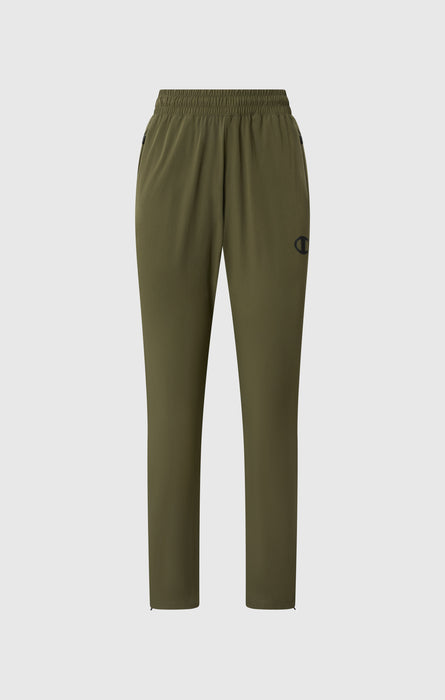 Pantaloni a Orlo Dritto in Tessuto Stretch da Donna