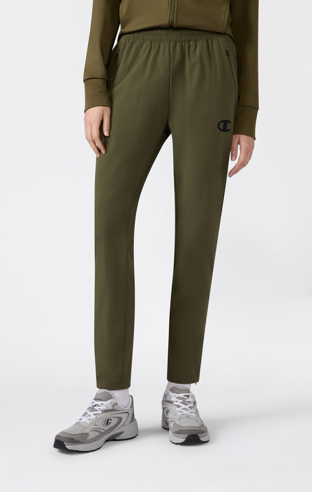 Pantalon Femme à Ourlet Droit en Tissu Stretch