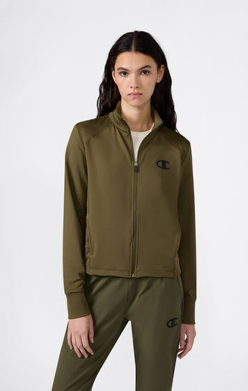 Sweat-shirt Zippé Intégral en Tissu Doux pour Femme