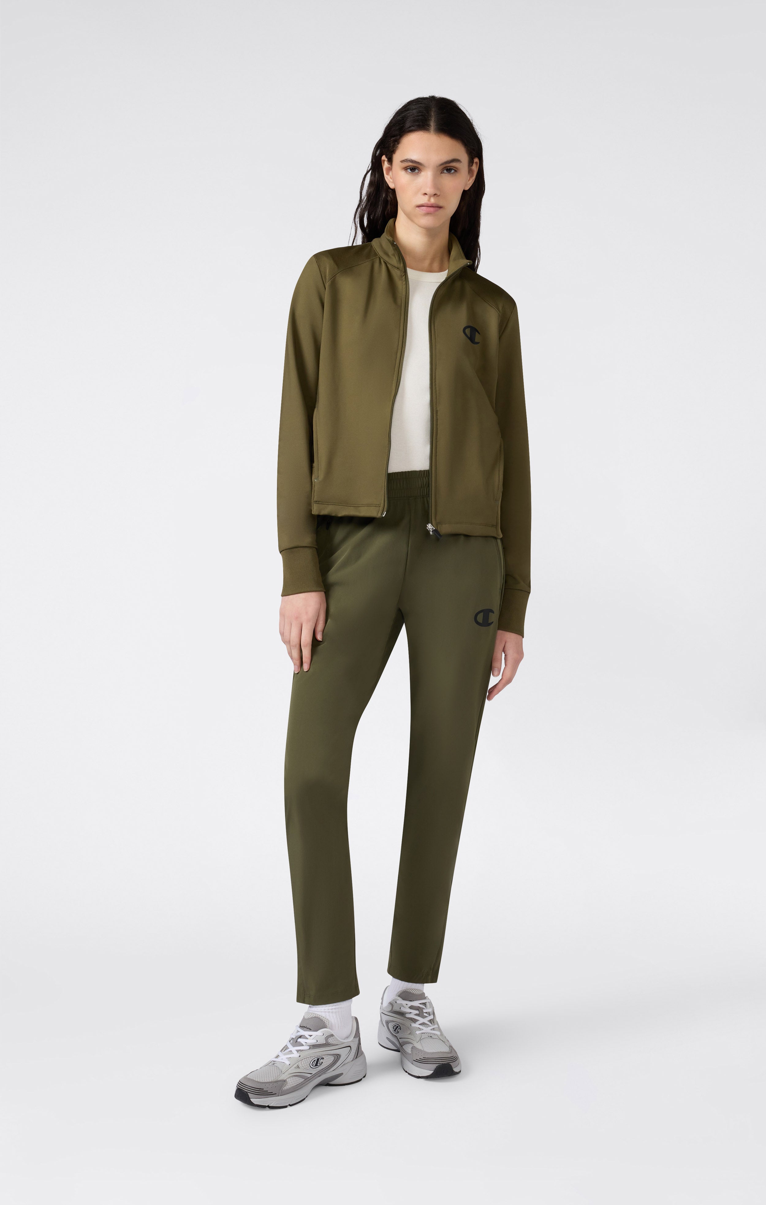 Sweat-shirt Zippé Intégral en Tissu Doux pour Femme