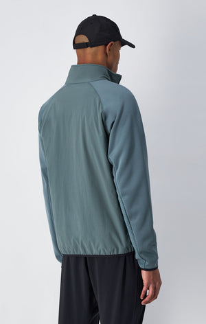 Minimal Full-Zip Fleece Sweatshirt