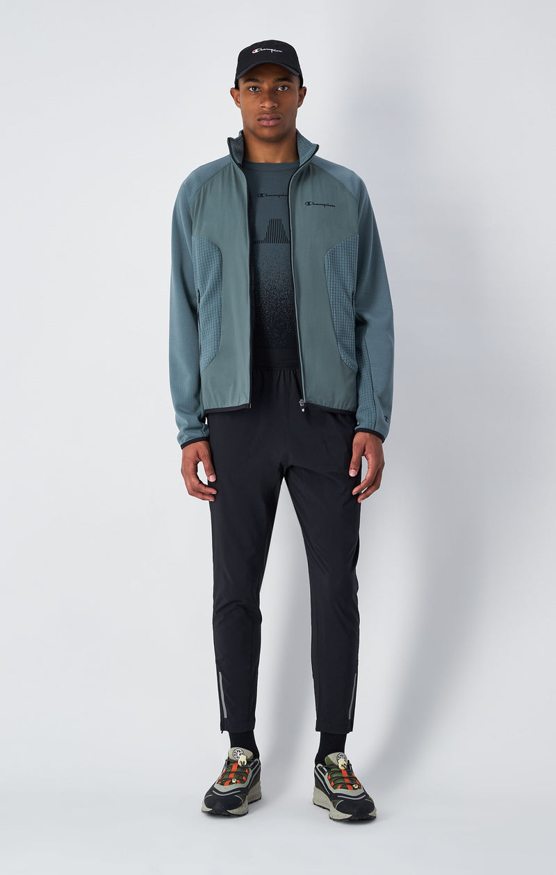 Minimal Full-Zip Fleece Sweatshirt