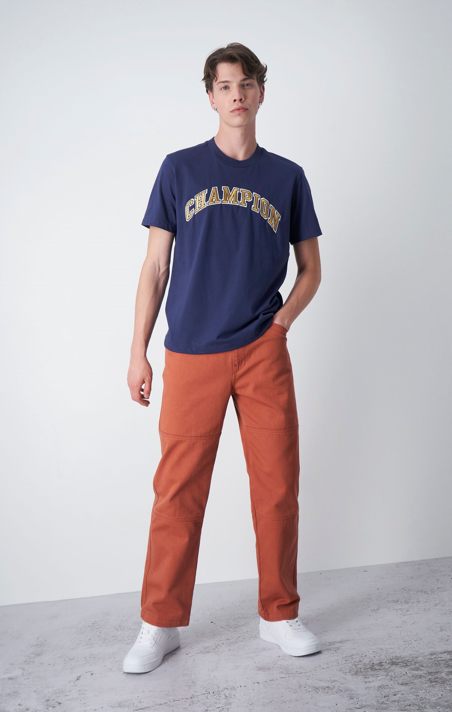 T-shirt In Cotone Con Logo College