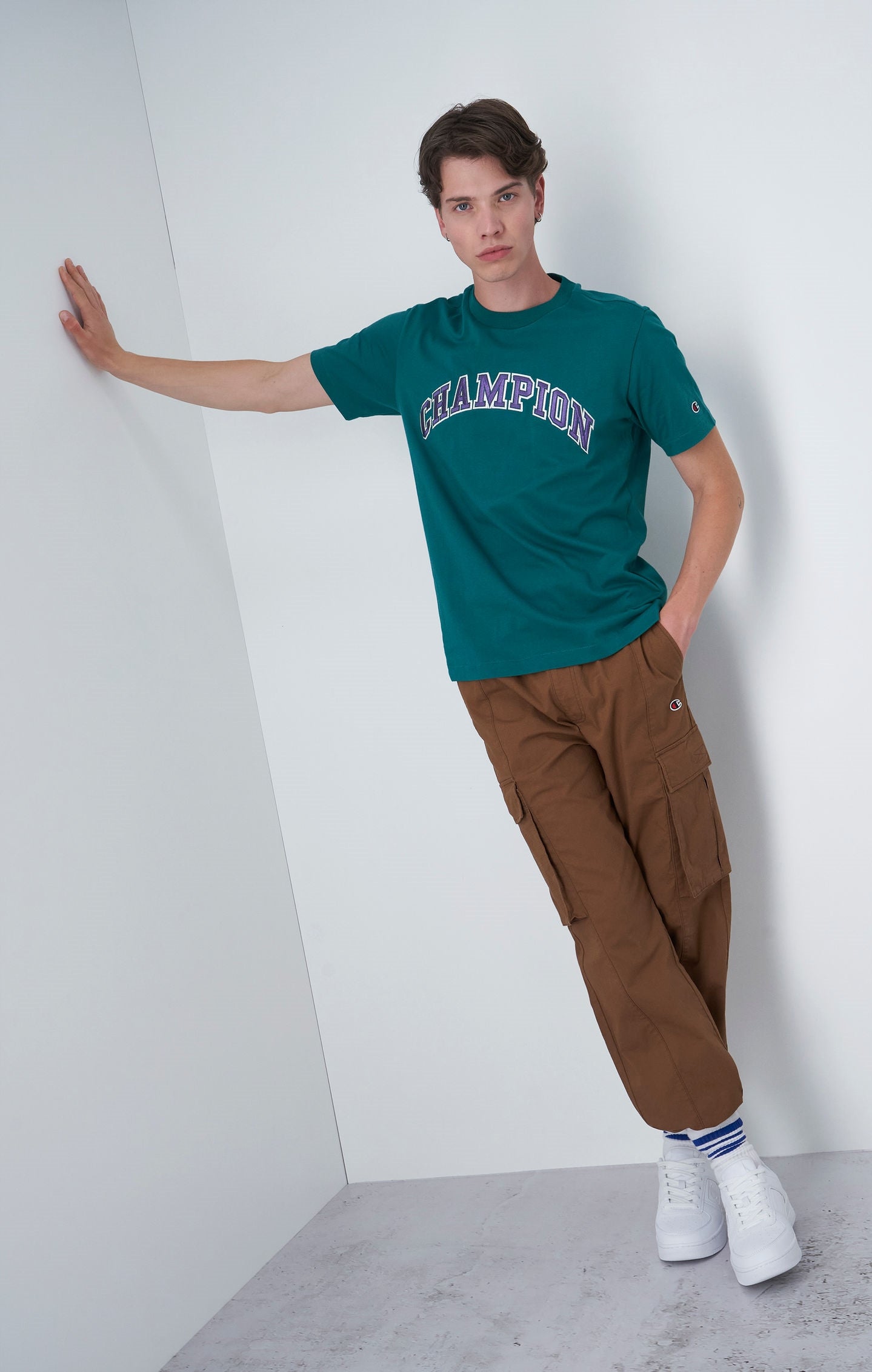 T-shirt In Cotone Con Logo College