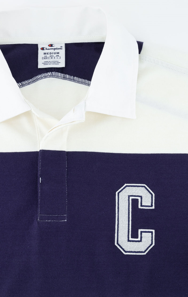 Polo de rugby à logo lettrage